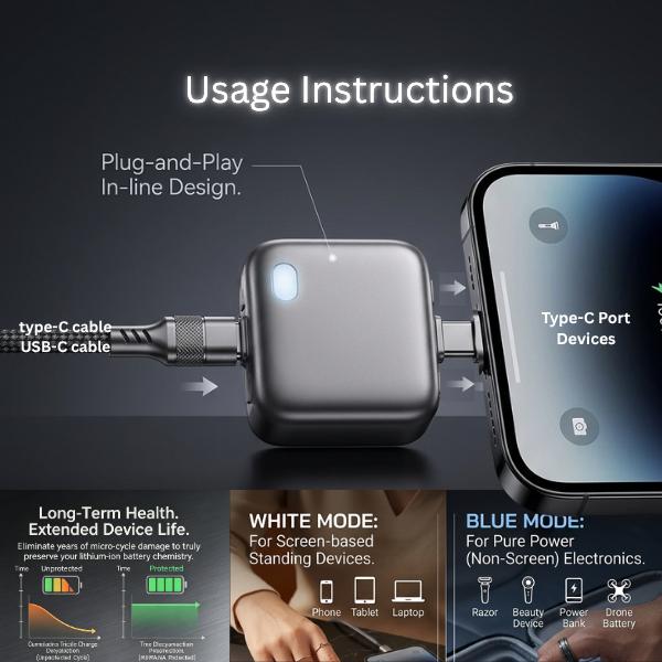 ChargerSeparator 1+1 GRATIS: Smart Automatisk Avslåing Hurtiglader Separator