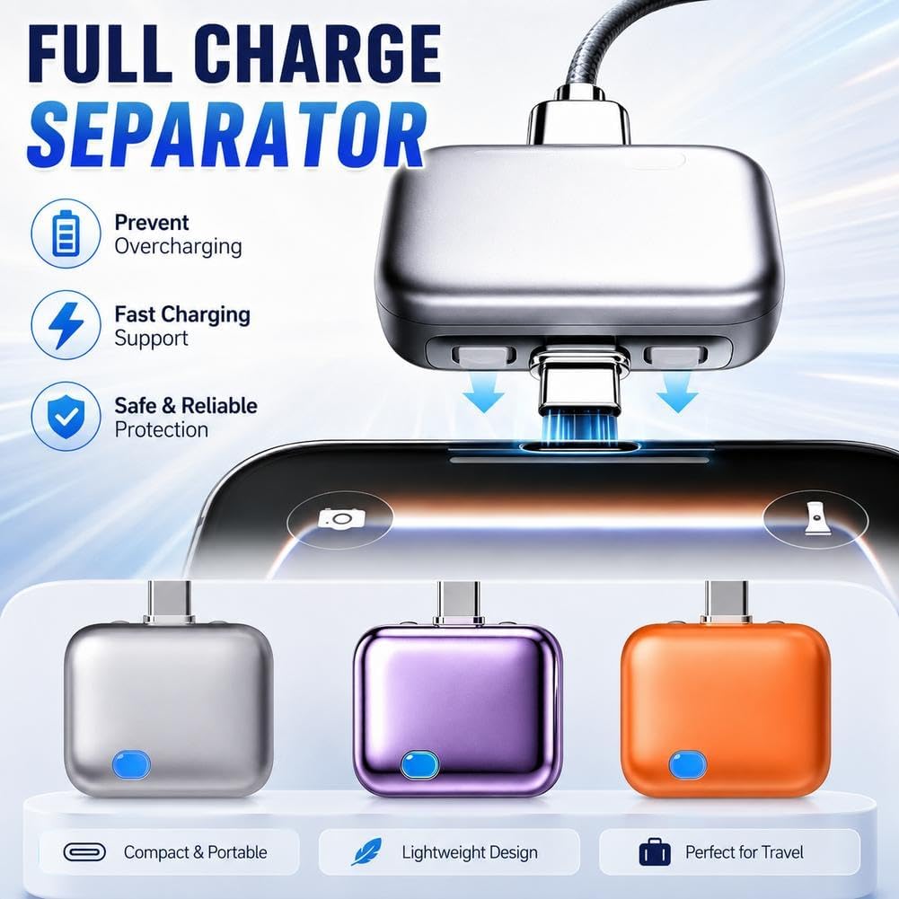 ChargerSeparator 1+1 GRATIS: Smart Automatisk Avslåing Hurtiglader Separator