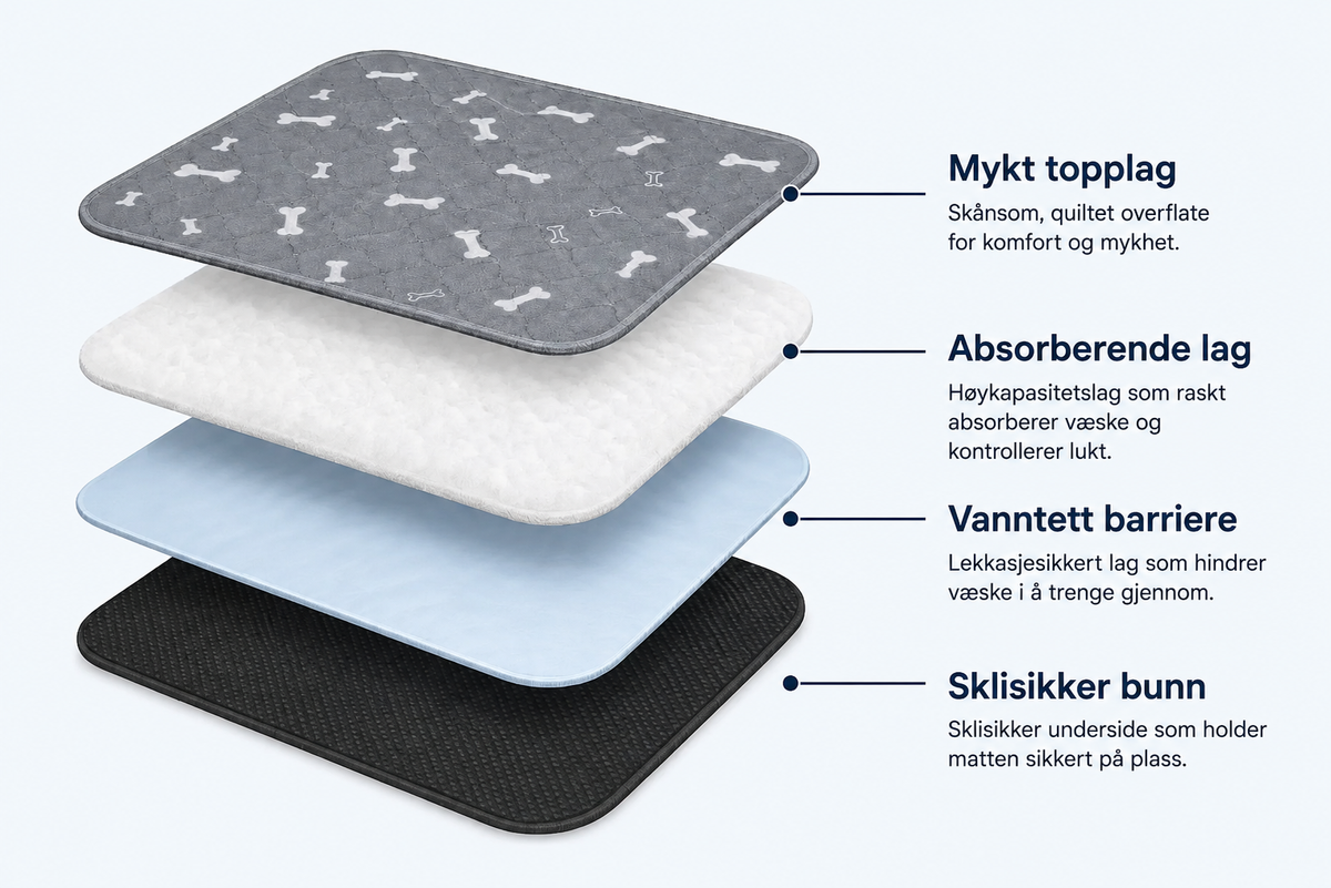 PoteMat™ - Det siste puteunderlaget hunden din noen gang trenger