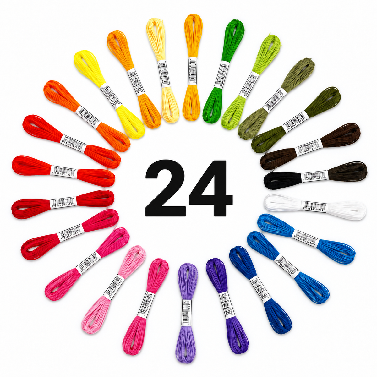 Knitla Fargetråder™ – 24 farger