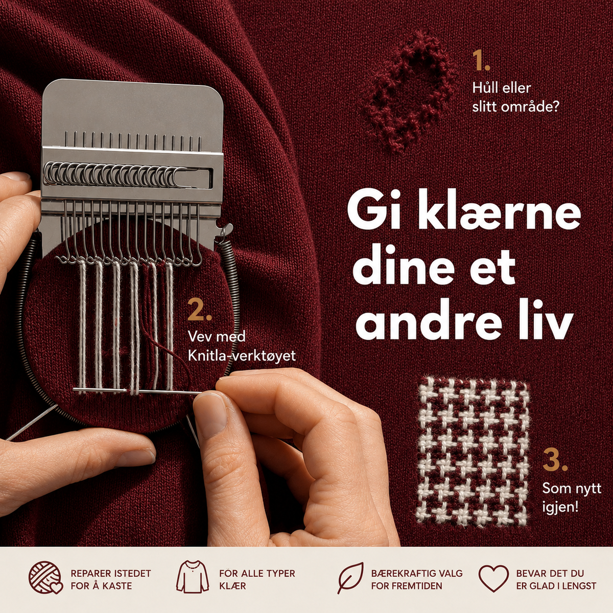 Vev enkelt & gi klær nytt liv